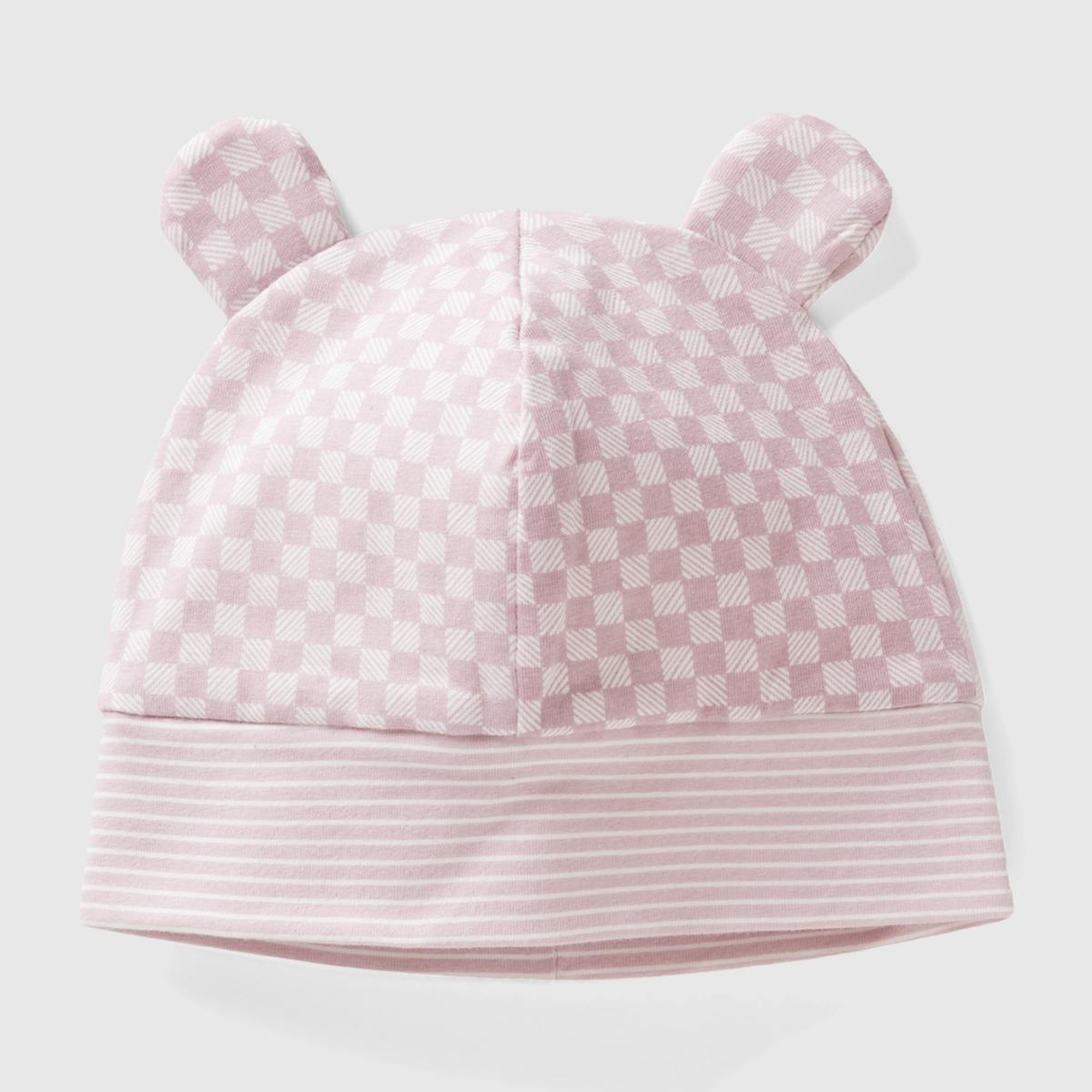 Bebek Toz Pembe Kulaklı Bere