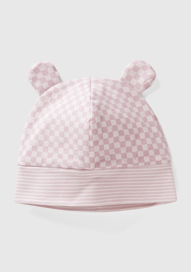  Bebek Toz Pembe Kulaklı Bere