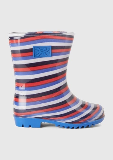  Erkek Çocuk Mavi Mix Yağmur Çizmesi