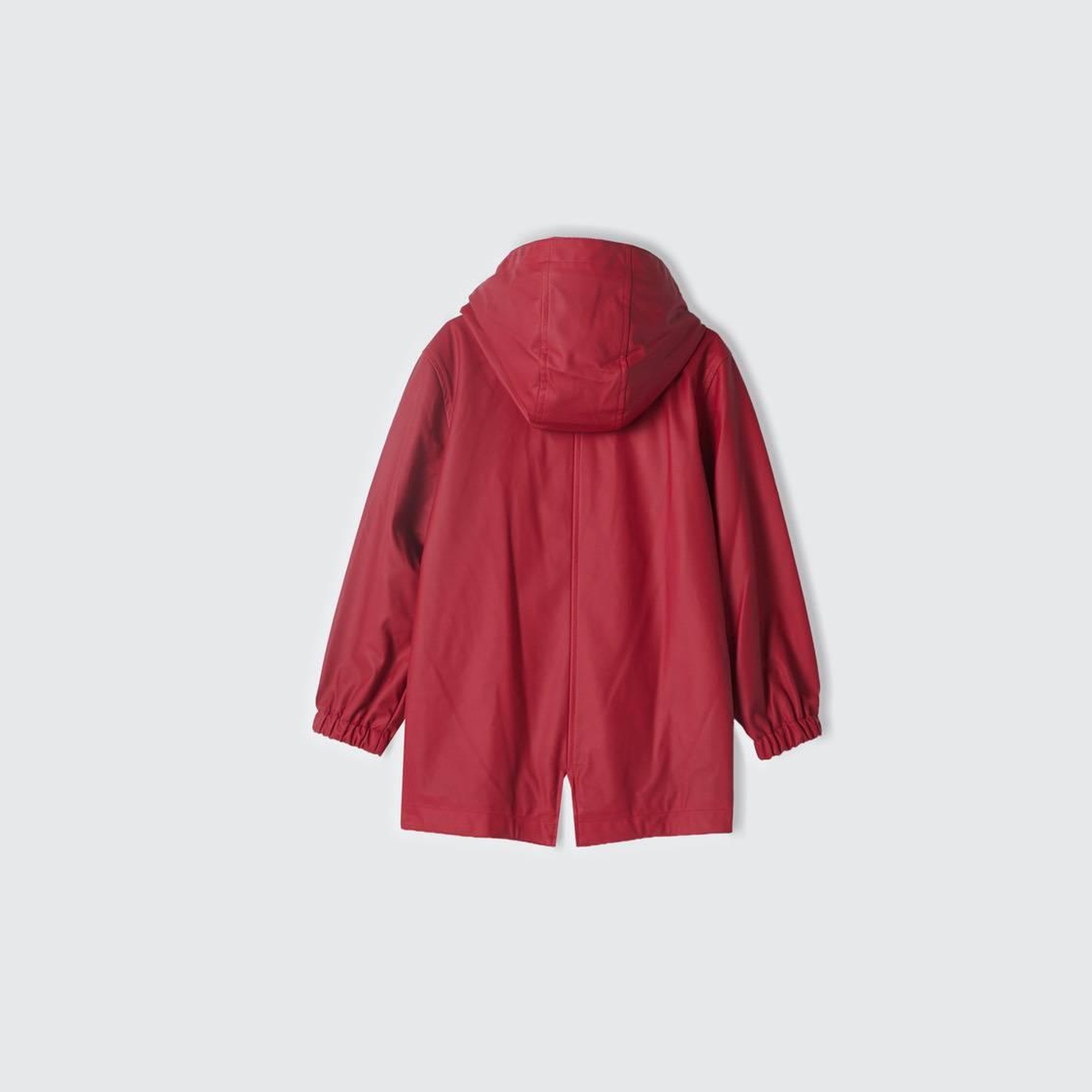 Erkek Çocuk Kırmızı Çıkarılabilir Kapüşonlu Astarlı Yağmurluk