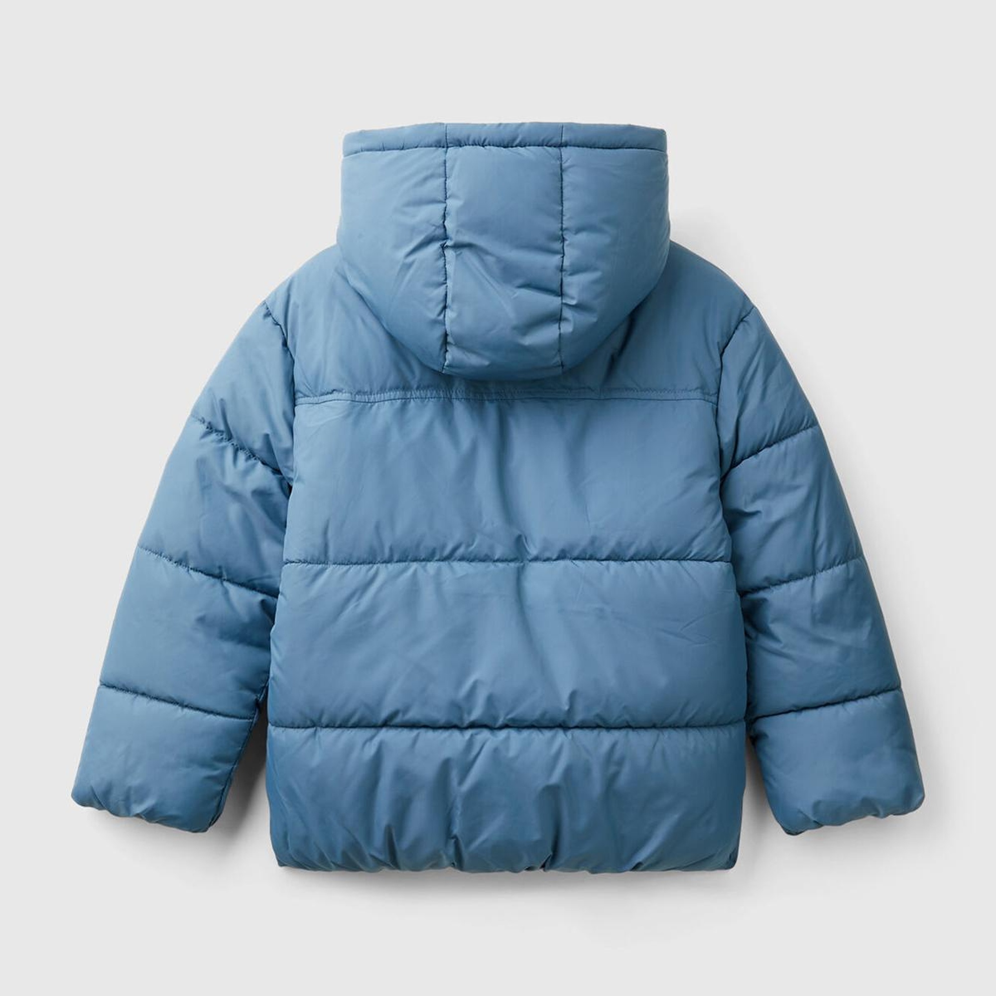 Erkek Çocuk Havacı Mavi Sol Göğsü Logo Yamalı Önü Cep Detaylı Pufa Mont