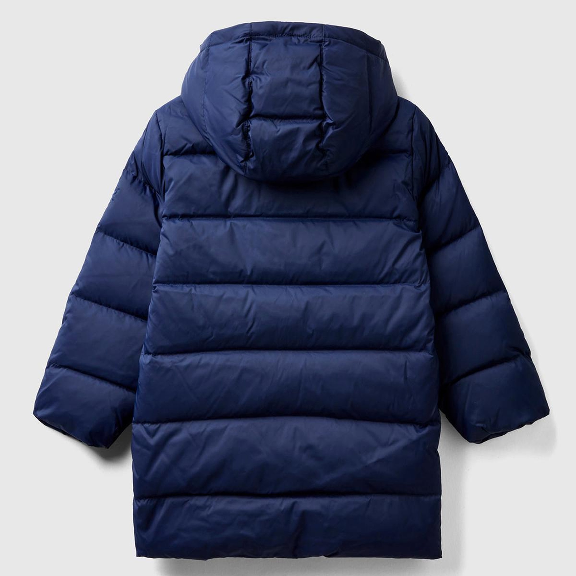 Erkek Çocuk Lacivert Logo İşlemeli Kaztüyü Uzun Mont