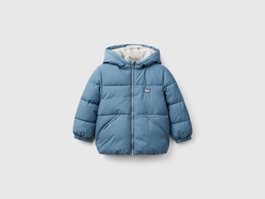  Erkek Çocuk Havacı Mavi Sol Göğsü Logo Yamalı Önü Cep Detaylı Fermuarlı Mont