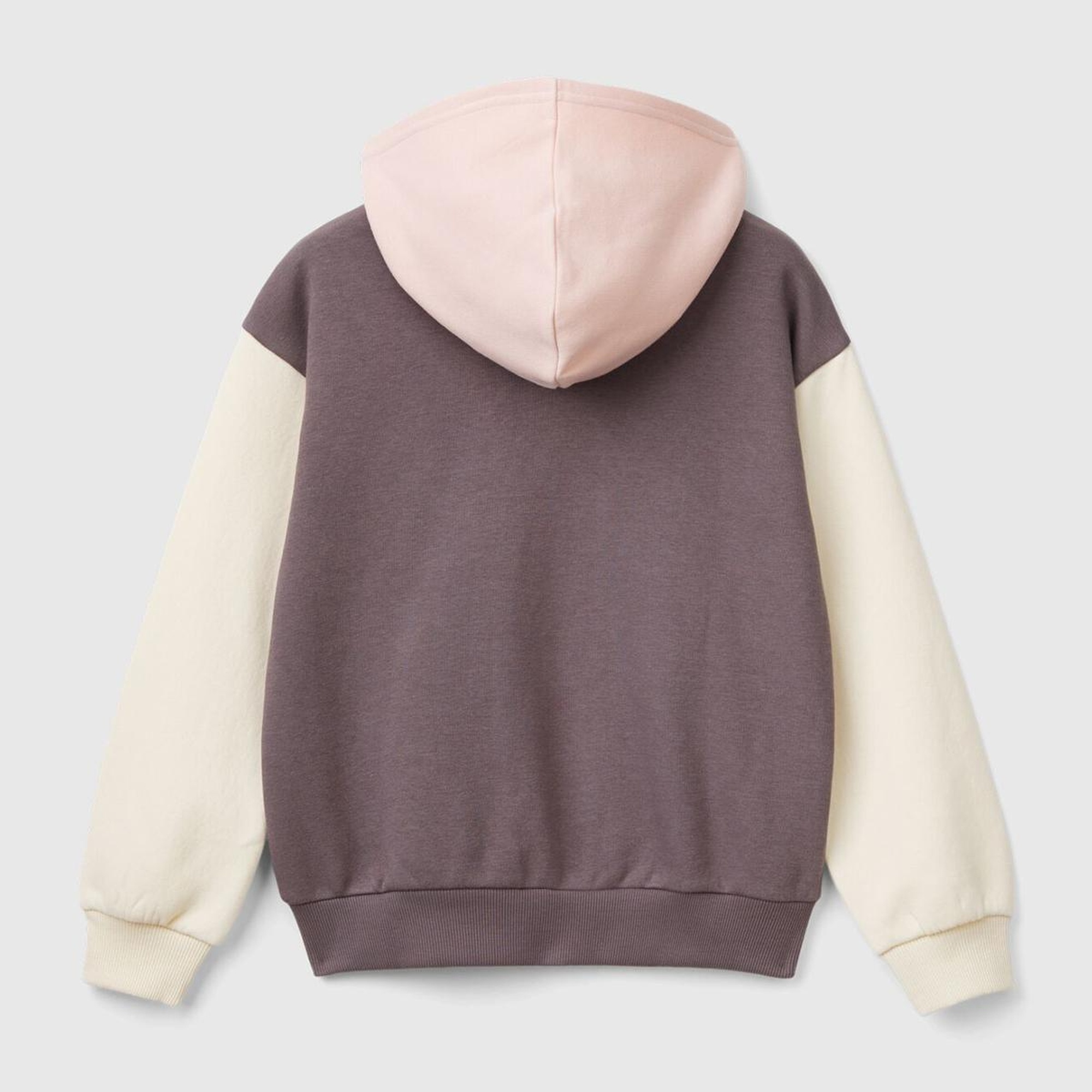 Kız Çocuk Antrasit Mix Pamuk Karışımlı Payet Logolu Kapşonlu Sweatshirt