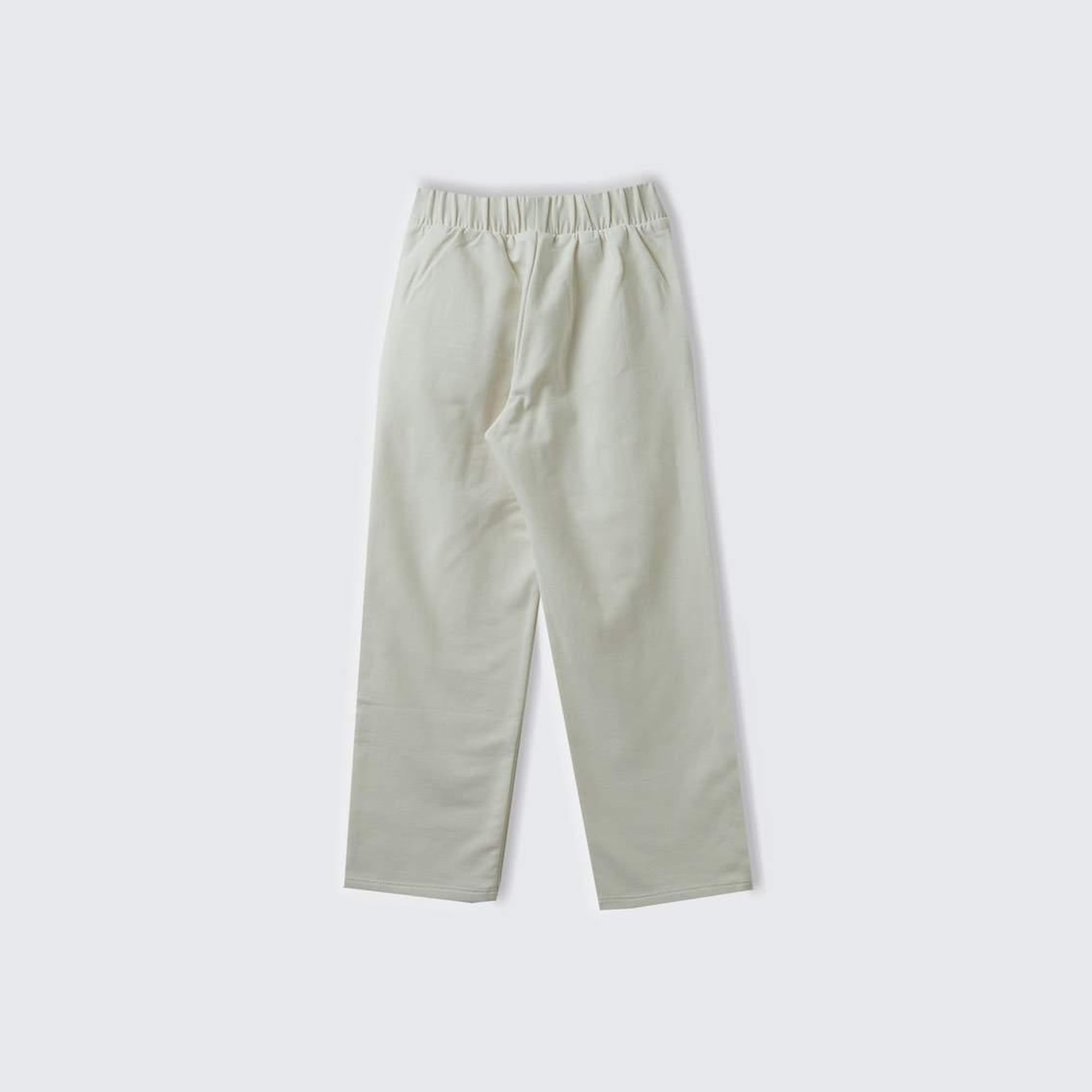 Kız Çocuk Ekru Önü Cepli Arkası Elastik Belli Düz Paça Eşofman Altı