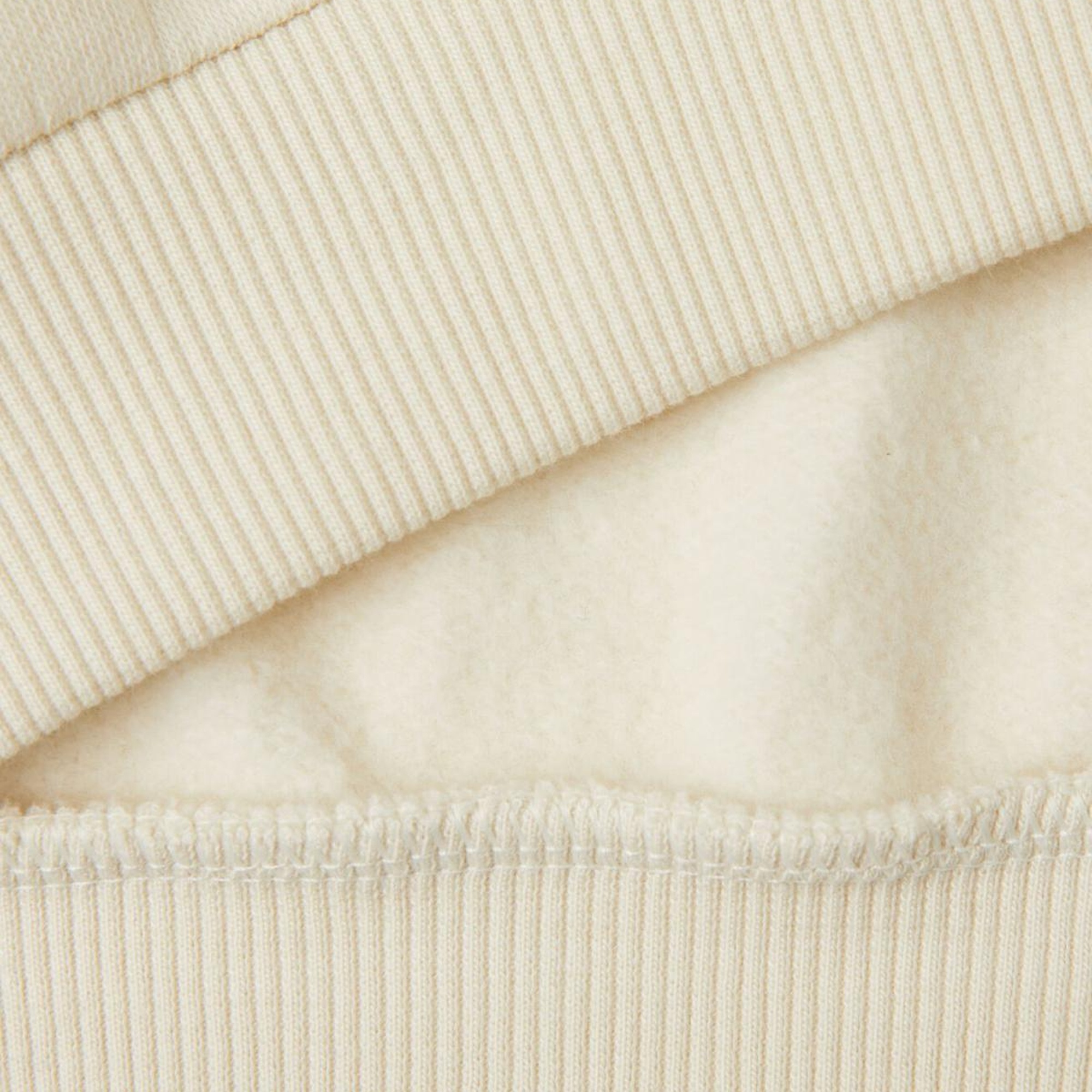 Kız Çocuk Ekru Pamuk Karışımlı Payet Logolu Kapşonlu Sweatshirt