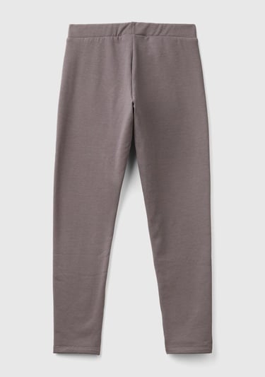  Kız Çocuk Antrasit Benetton Logo Detaylı Tayt