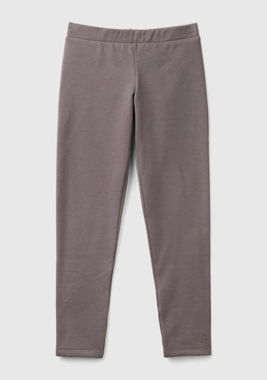  Kız Çocuk Antrasit Benetton Logo Detaylı Tayt