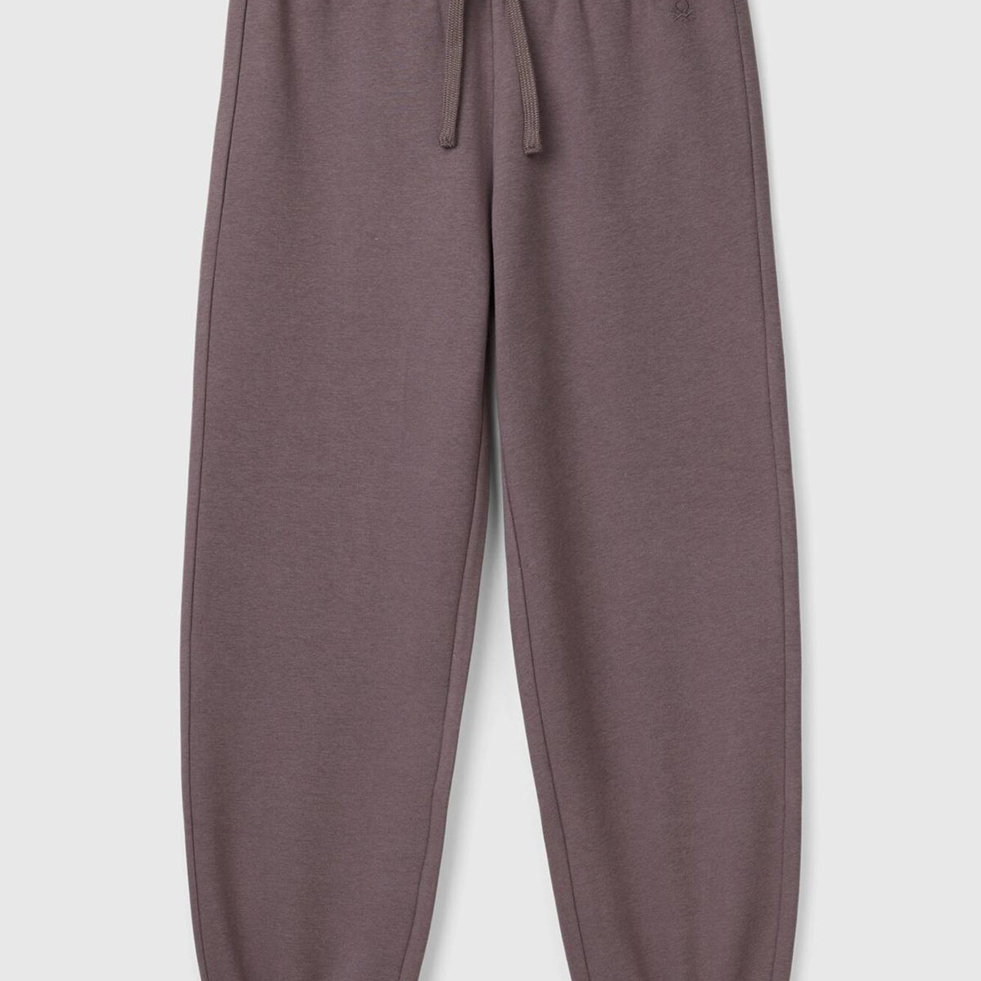 Kız Çocuk Antrasit Beli Lastikli Büzgü İpli Lastikli Manşetli Eşofman Altı