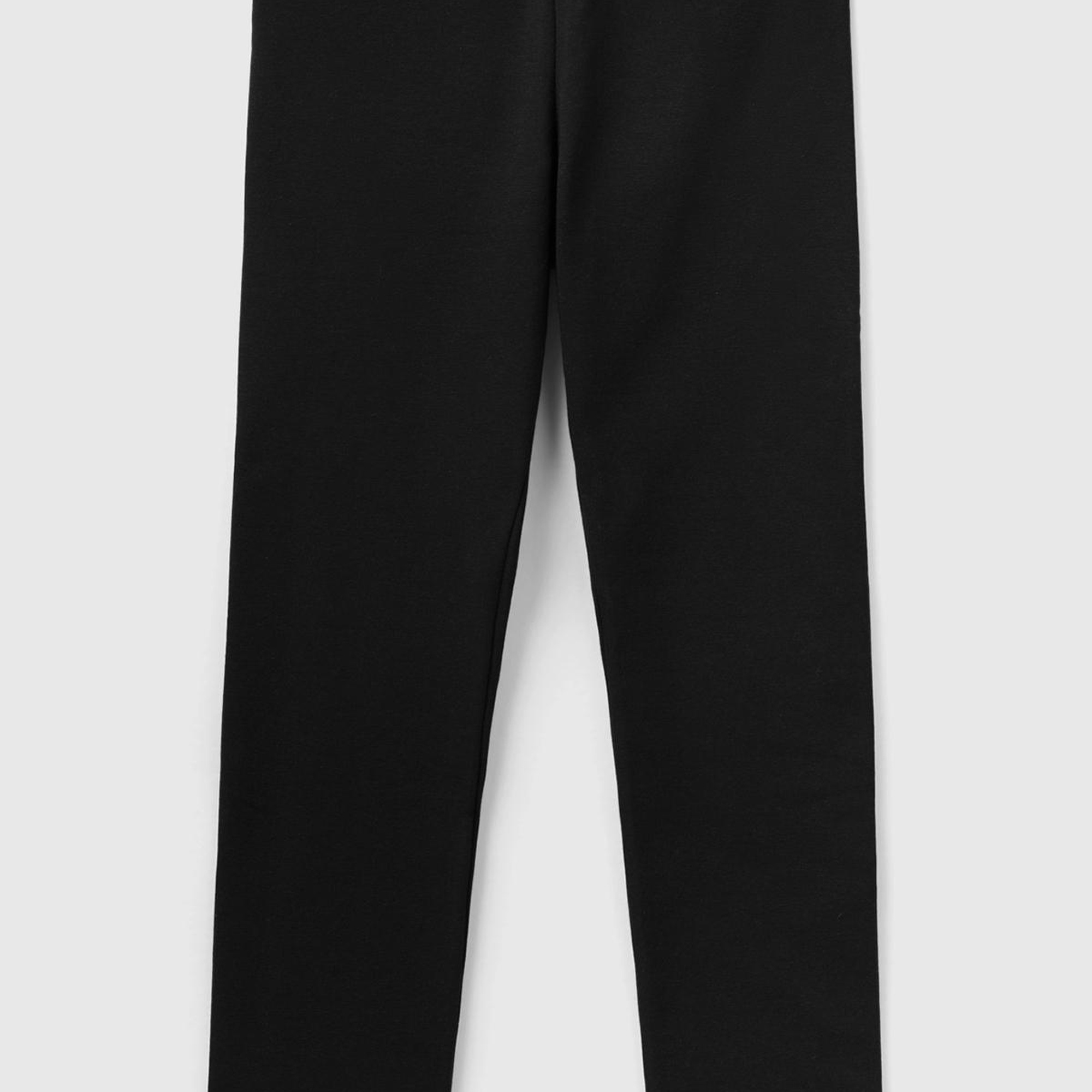 Kız Çocuk Siyah Benetton Logo Detaylı Tayt