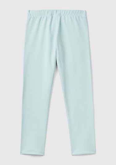  Kız Çocuk Su Yeşili Benetton Logo Detaylı Tayt