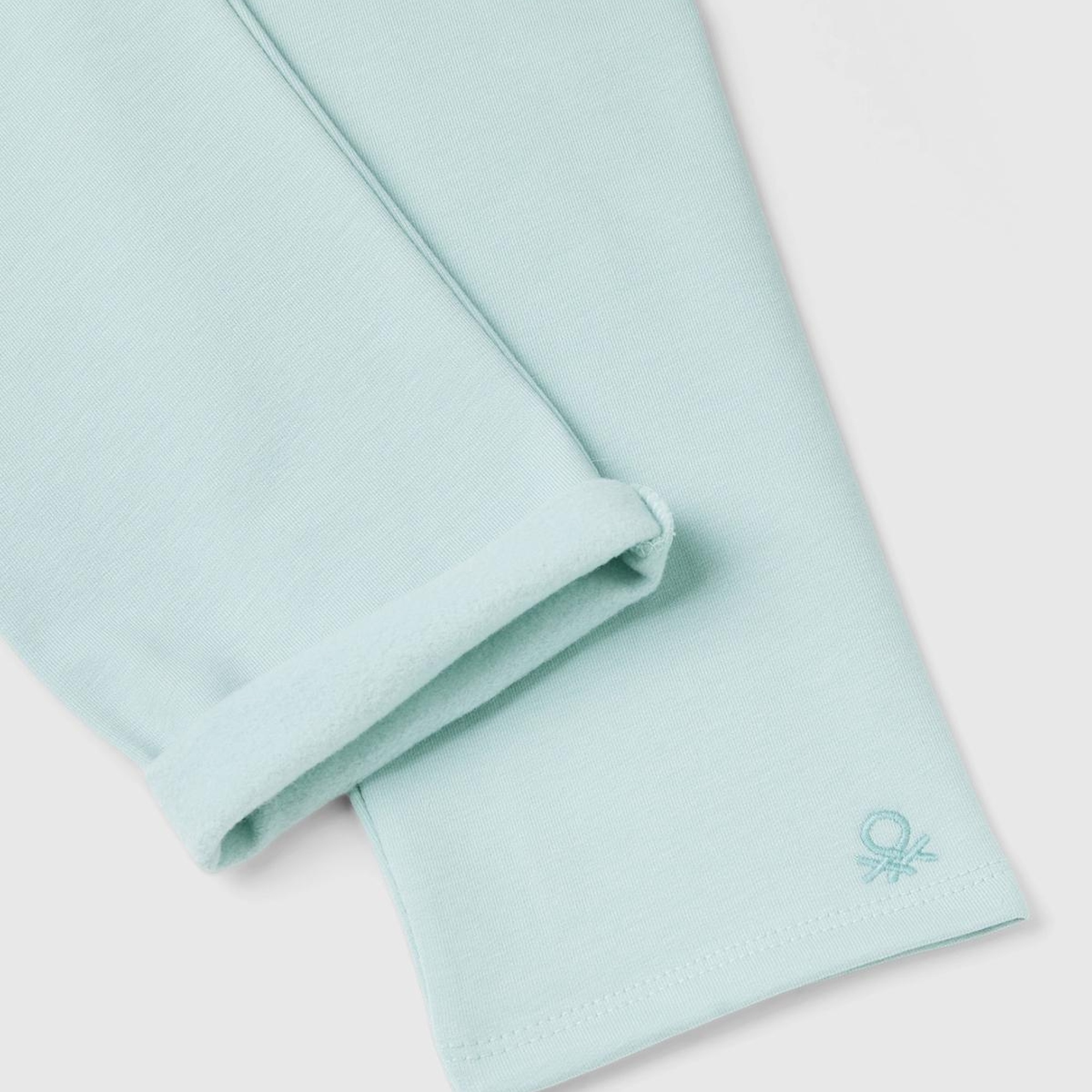 Kız Çocuk Su Yeşili Benetton Logo Detaylı Tayt