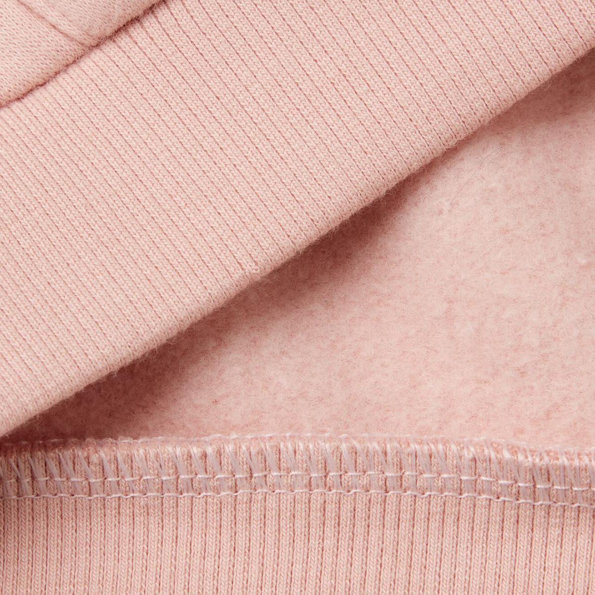 Kız Çocuk Toz Pembe Pamuk Karışımlı Fermuarlı Kapşonlu Logolu Sweatshirt