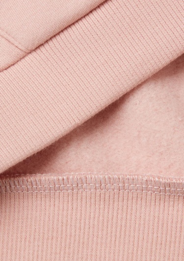  Kız Çocuk Toz Pembe Pamuk Karışımlı Fermuarlı Kapşonlu Logolu Sweatshirt