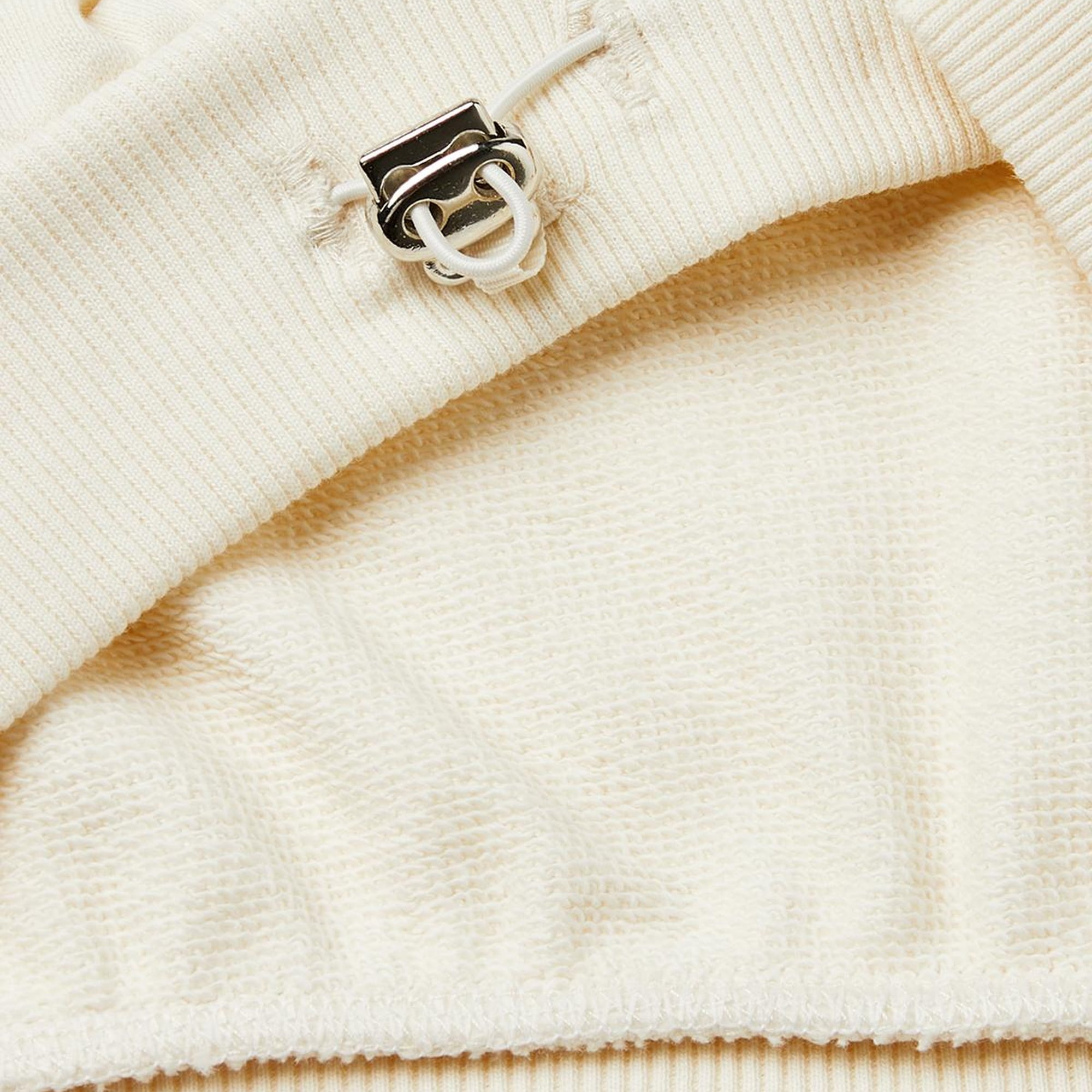 Kız Çocuk Ekru Regular Fit Ribana Detaylı Asimetrik Yaka Sweatshirt