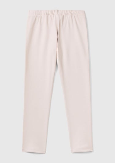  Kız Çocuk Toz Pembe Benetton Logo Detaylı Tayt