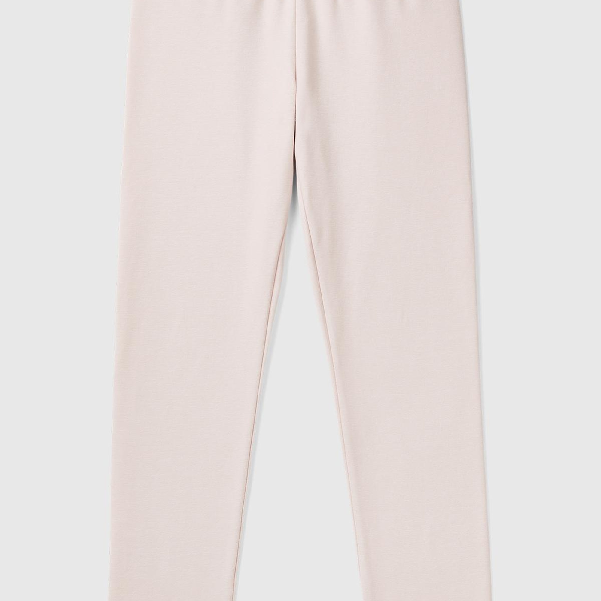 Kız Çocuk Toz Pembe Benetton Logo Detaylı Tayt