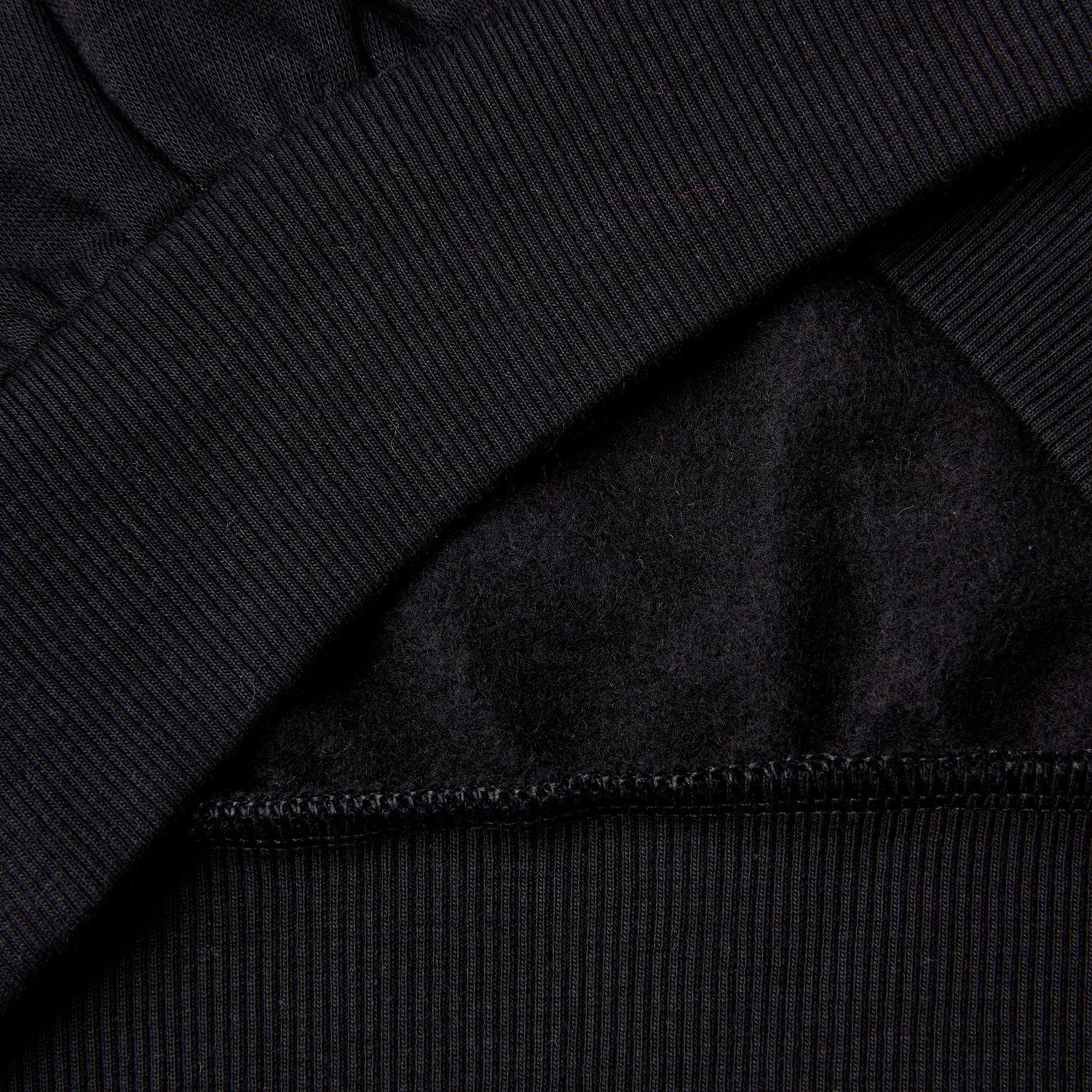 Kız Çocuk Siyah Yanı Nakış Detaylı Düşük Omuz Kapüşonlu Sweatshirt Elbise