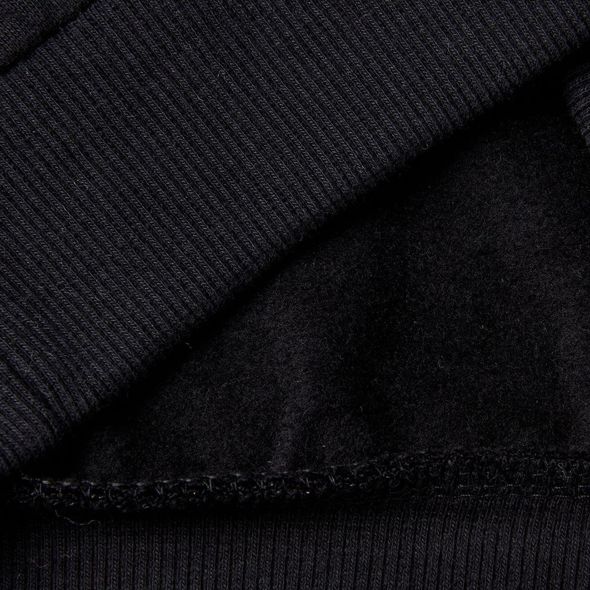 Erkek Çocuk Siyah Önü Logo Baskılı Kanguru Cepli Kapüşonlu Sweatshirt