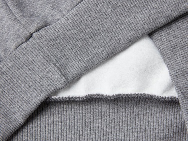  Erkek Çocuk Antrasit Melanj Önü Logo Baskılı Kanguru Cepli Kapüşonlu Sweatshirt