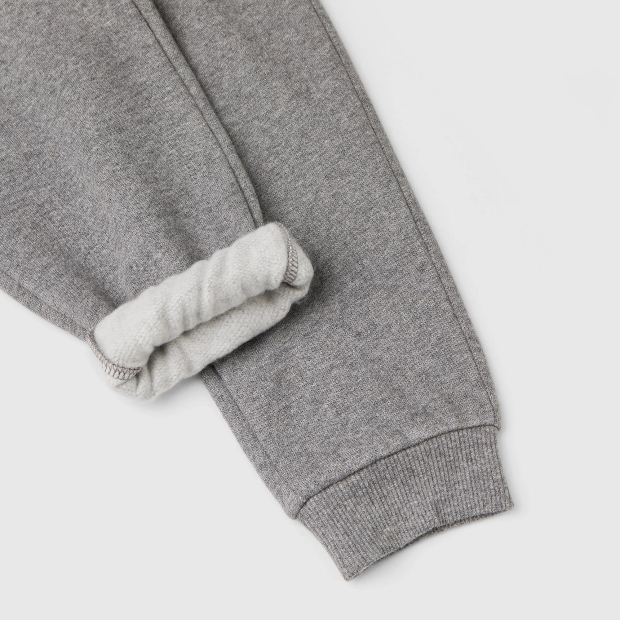 Erkek Çocuk Antrasit Melanj Arka Cebi Logo İşlemeli Beli Lastikli Eşofman Altı