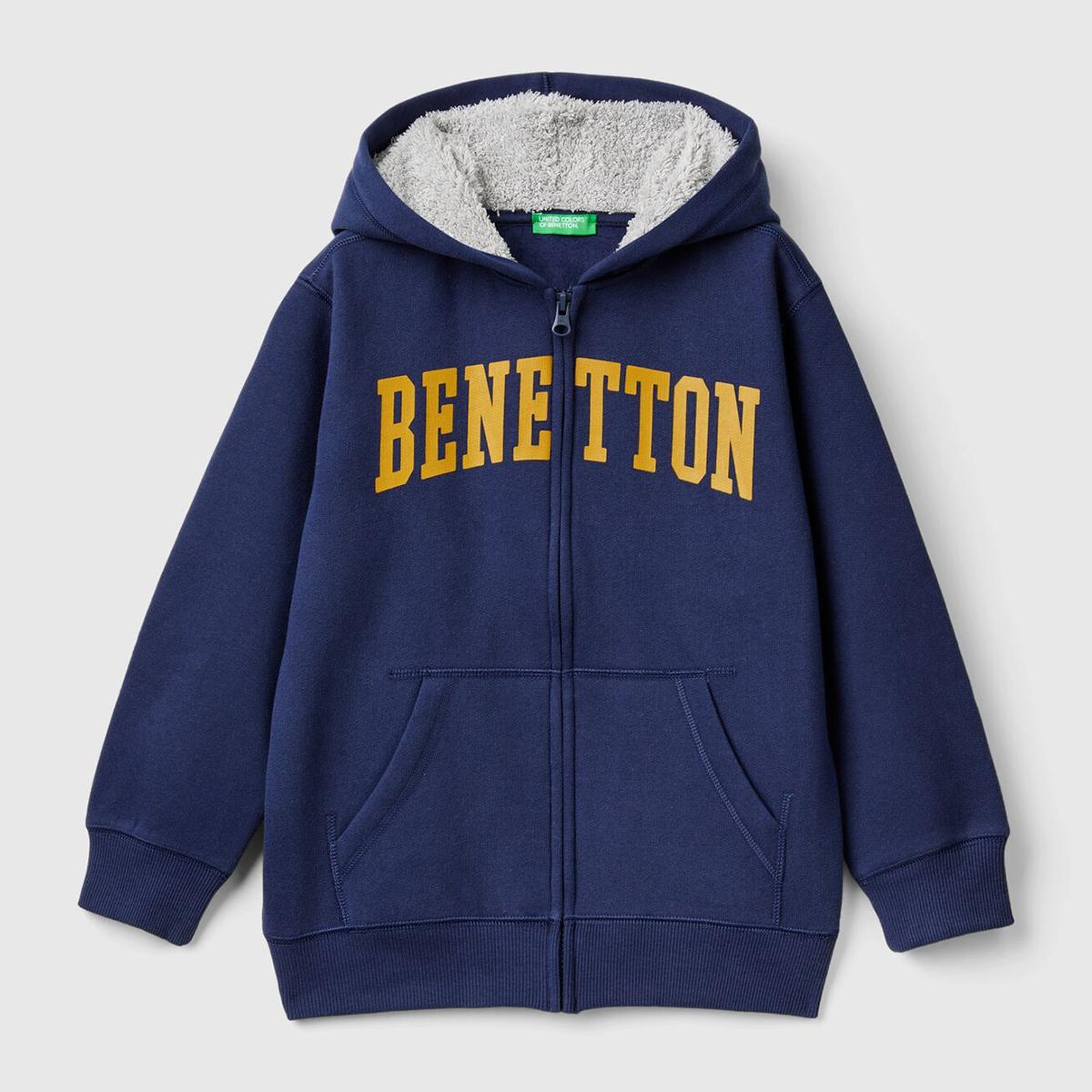 Erkek Çocuk Lacivert Şardonlu Kapşonlu Sweatshirt