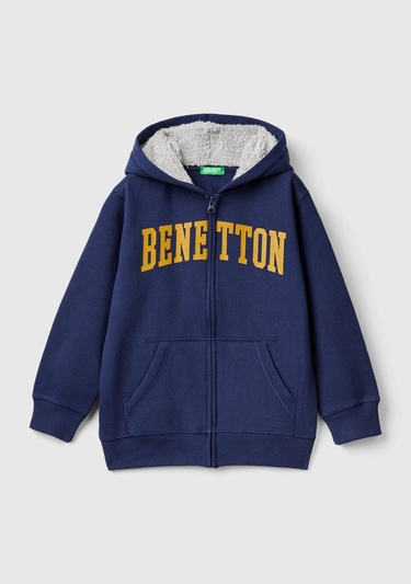  Erkek Çocuk Lacivert Şardonlu Kapşonlu Sweatshirt