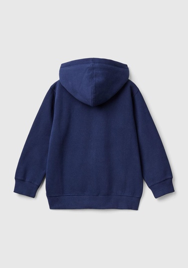  Erkek Çocuk Lacivert Şardonlu Kapşonlu Sweatshirt