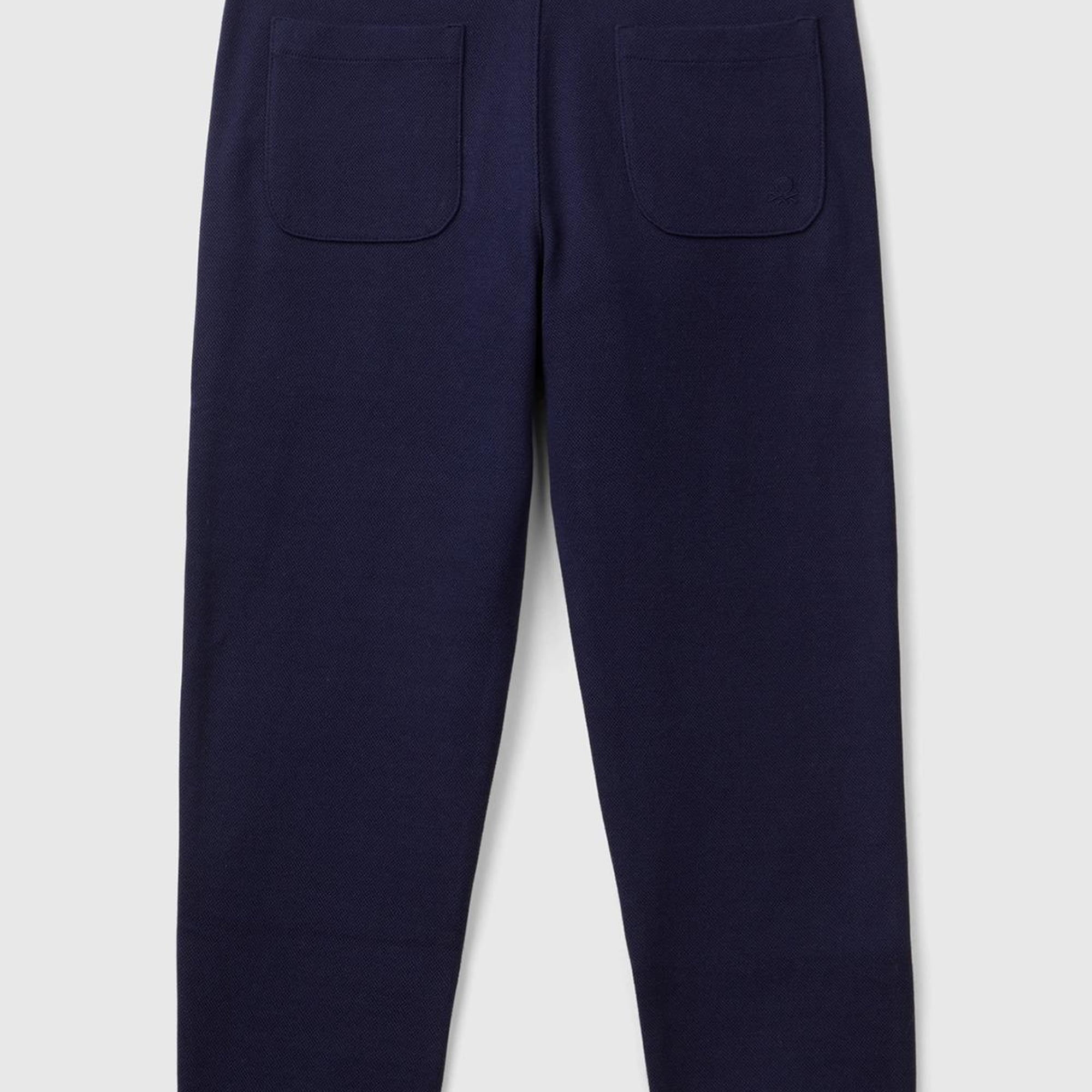 Erkek Çocuk Lacivert Arka Cebi Logo İşlemeli Dört Cepli Eşofman Altı