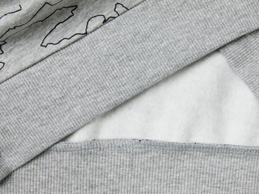  Erkek Çocuk Gri Melanj Tamamı Desenli Önü Üç Boyutlu Grafikli Bisiklet Yaka Sweatshirt