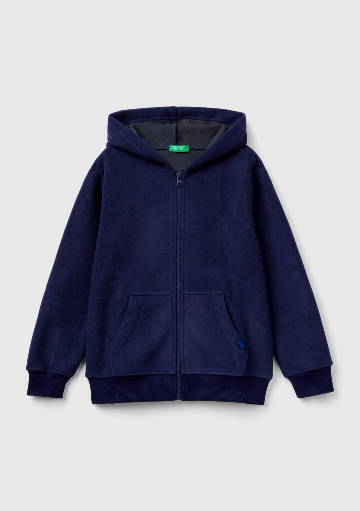  Erkek Çocuk Lacivert Etiket Detaylı Sweatshirt