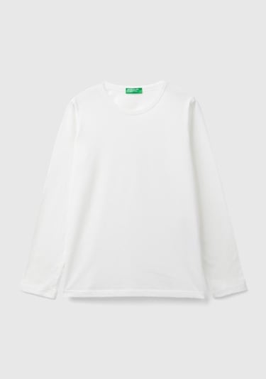 Kız Çocuk Beyaz Basic T-Shirt