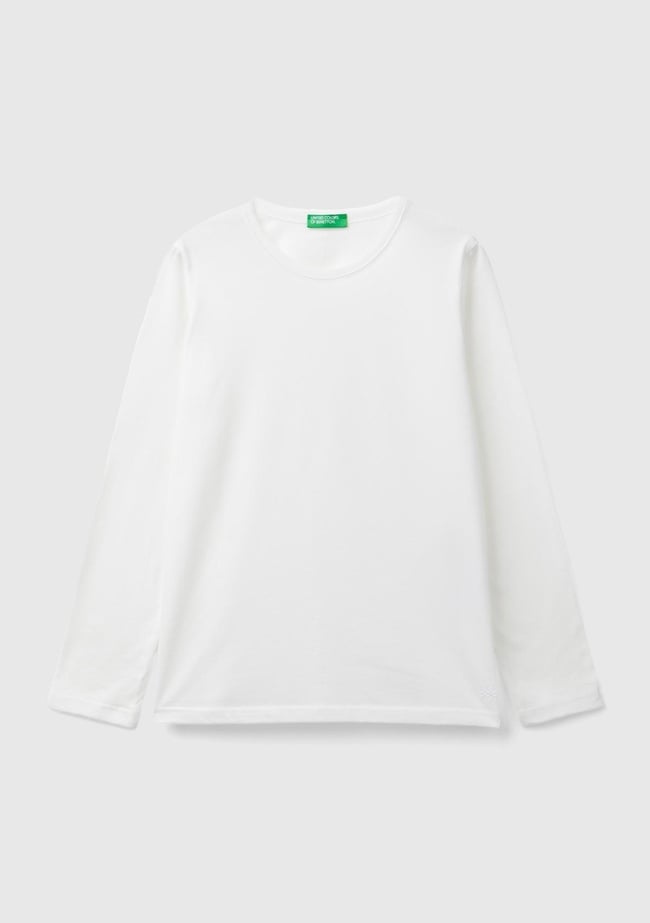  Kız Çocuk Beyaz Basic T-Shirt