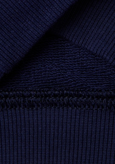  Erkek Çocuk Lacivert Kontrast Renkli Yazı Detaylı Fermuarlı Kapüşonlu Sweatshirt