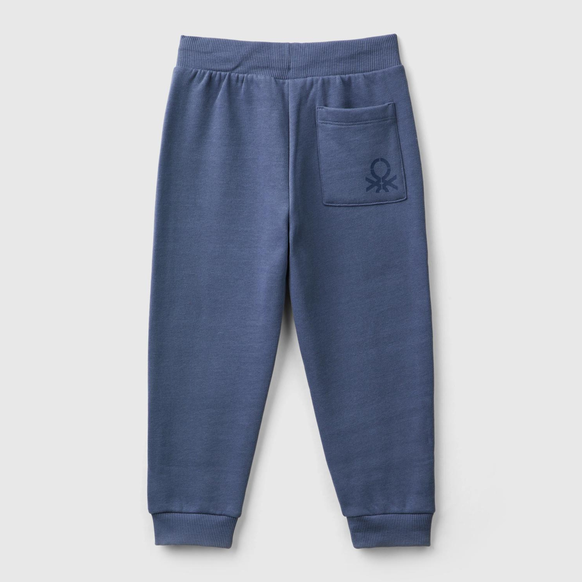 Erkek Çocuk Havacı Mavi Arka Cebi Logo İşlemeli Beli Lastikli Eşofman Altı