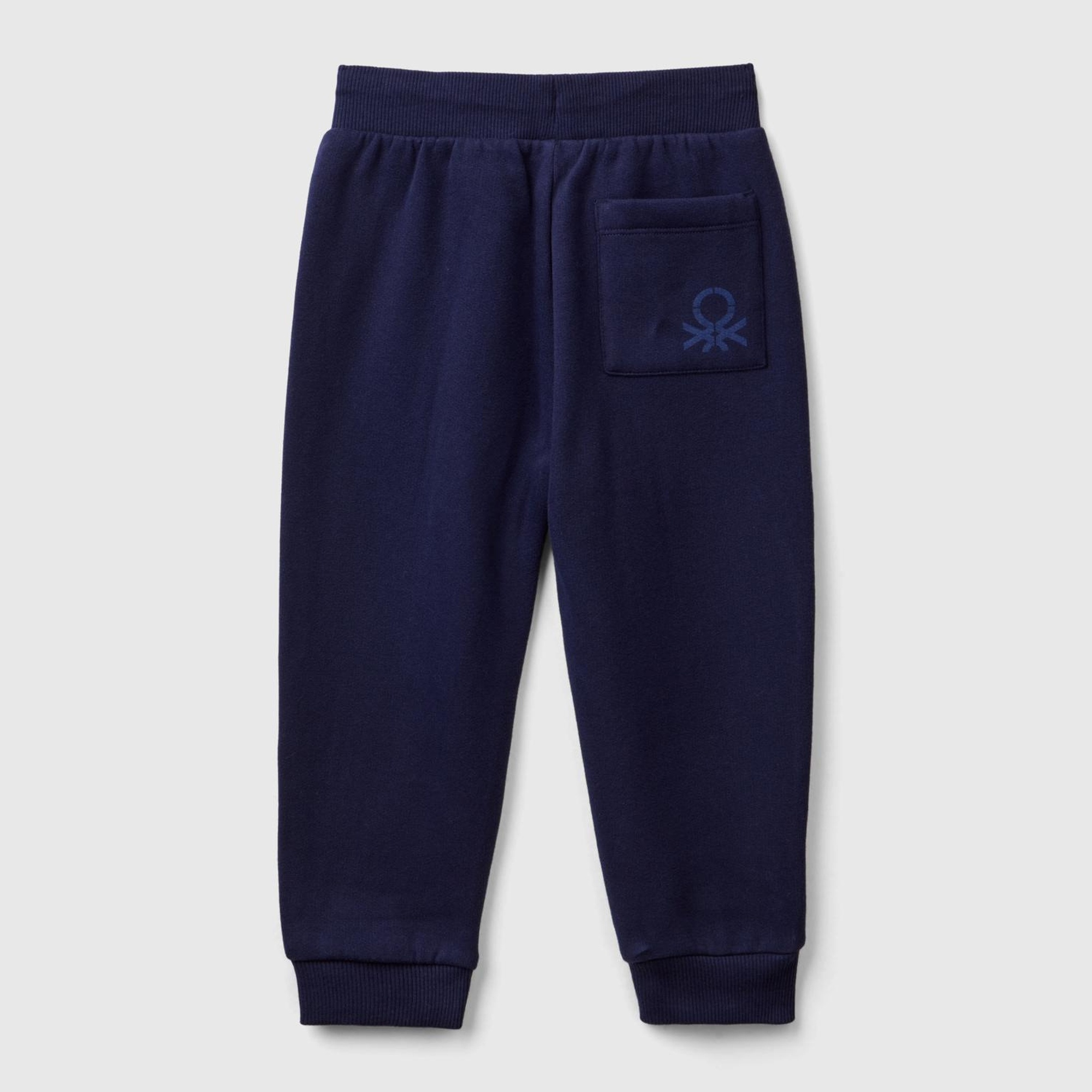 Erkek Çocuk Lacivert Arka Cebi Logo İşlemeli Beli Lastikli Eşofman Altı