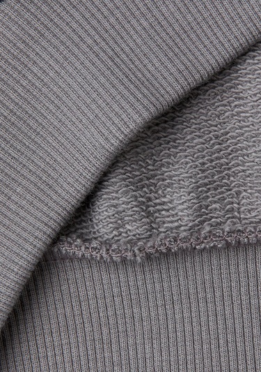  Kız Çocuk Antrasit Etek Ucu Logolu Barbie Baskılı Kapüşonlu Kısa Sweatshirt