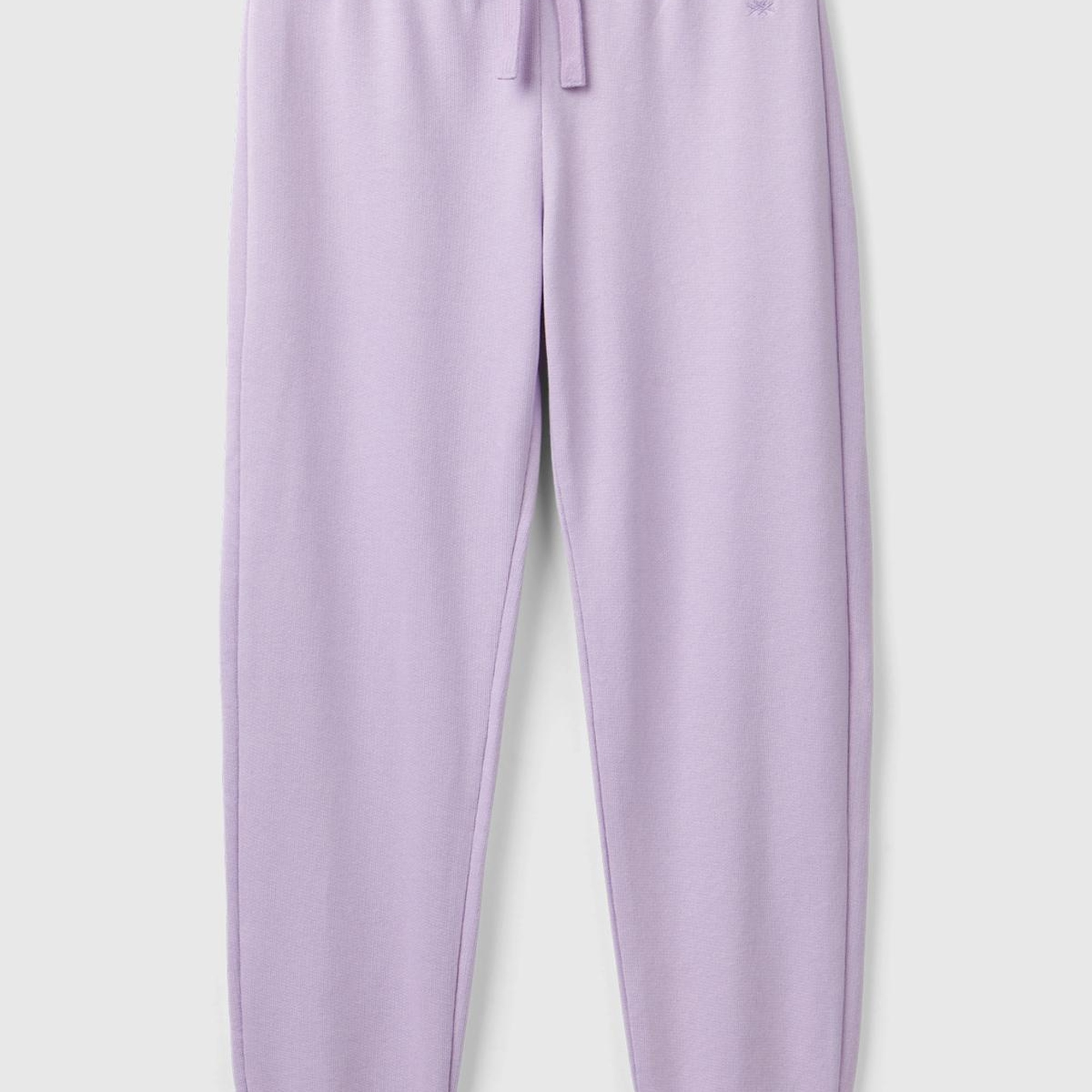 Kız Çocuk Lila Benetton Logolu Eşofman Altı