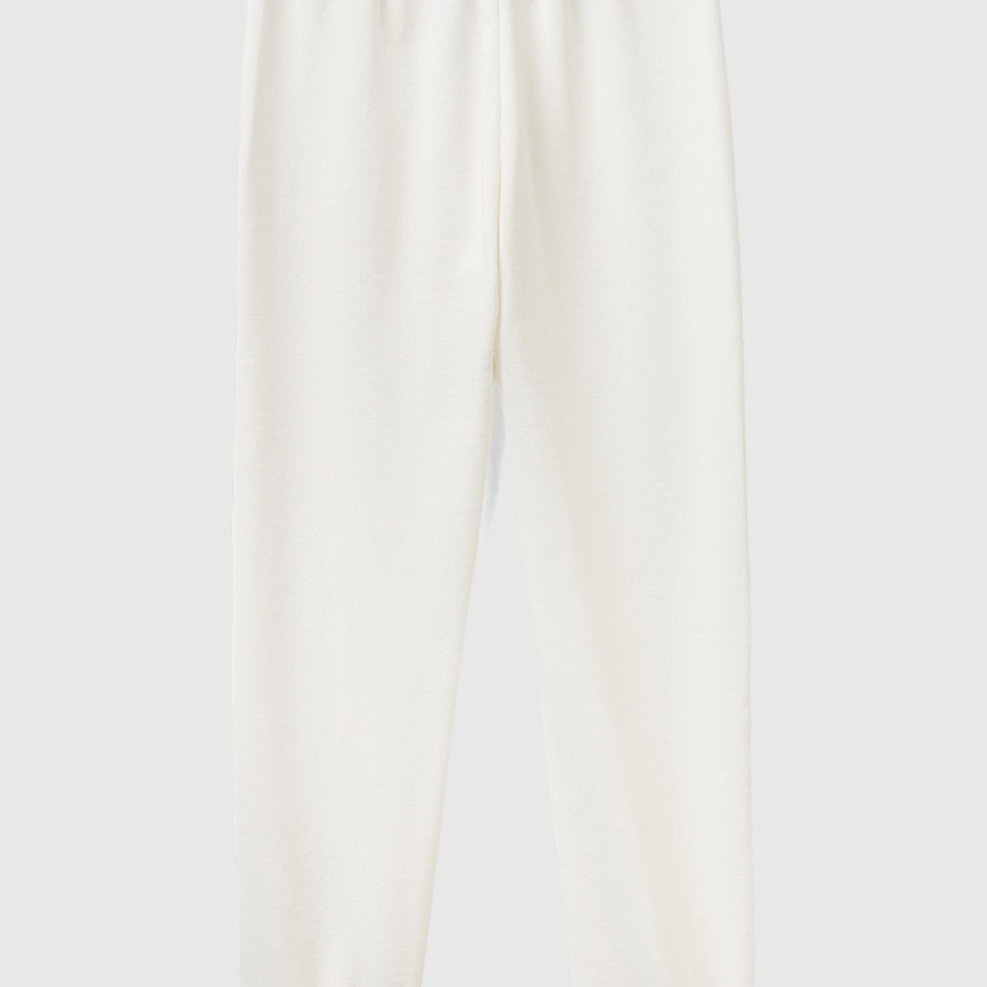 Kız Çocuk Beyaz Benetton Logolu Eşofman Altı