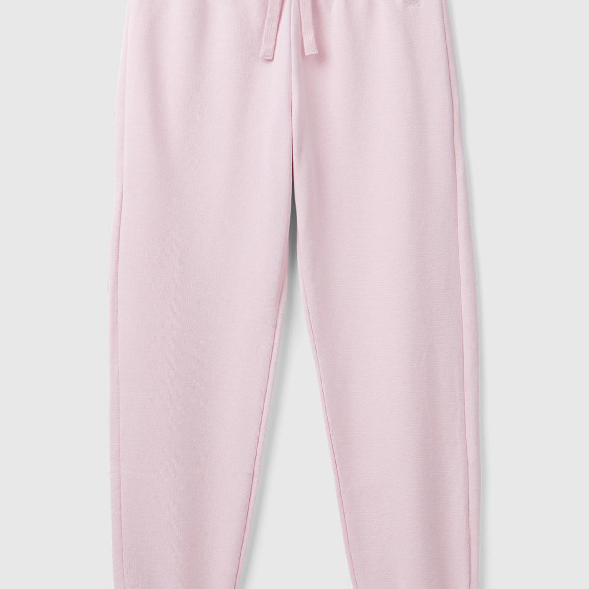 Kız Çocuk Açık Pembe Benetton Logolu Eşofman Altı