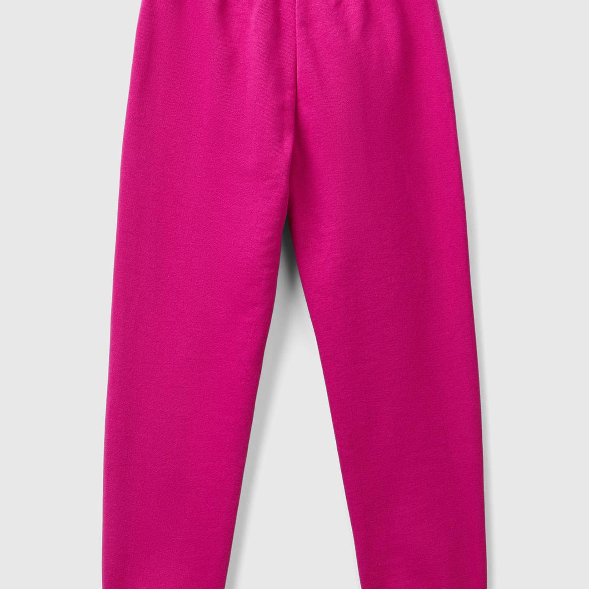 Kız Çocuk Fuşya Benetton Logolu Eşofman Altı