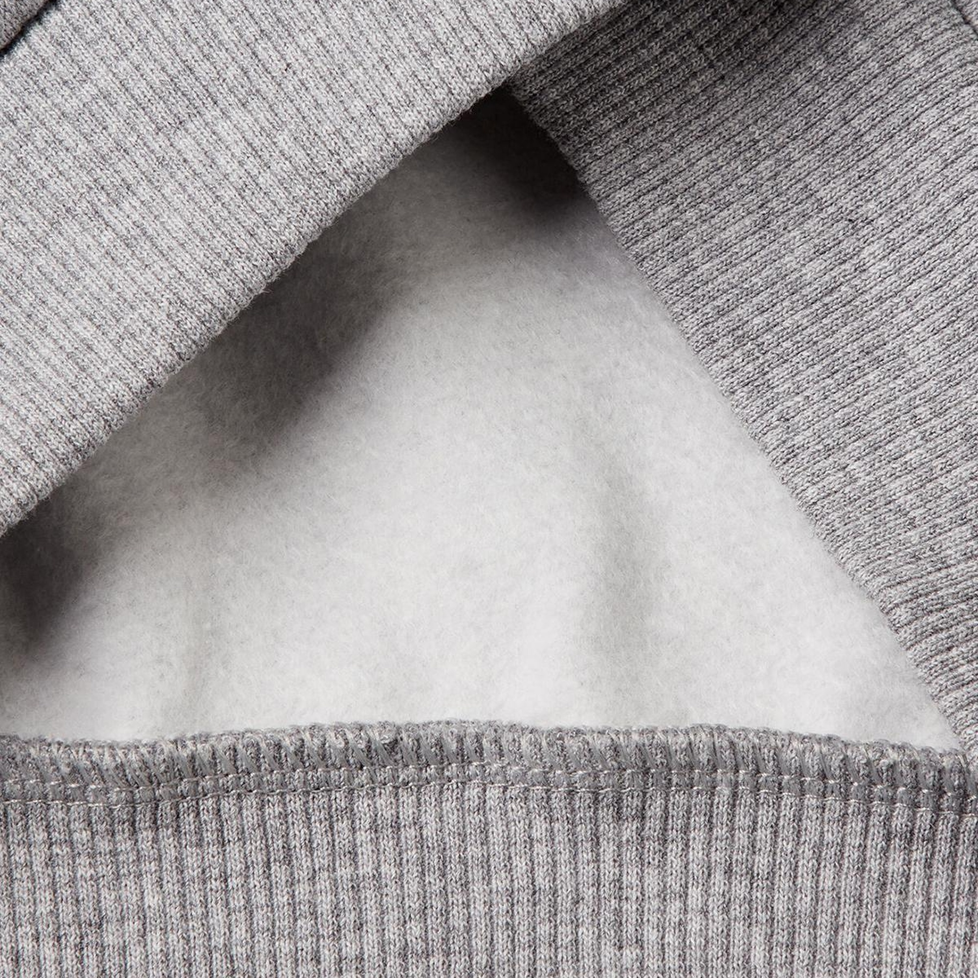 Erkek Çocuk Gri Melanj Baskılı Kolları Şerit Detaylı Fermuarlı Kapüşonlu Sweatshirt