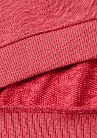  Kız Çocuk Gül Kurusu Önü İşlemeli Ribana Detaylı Normal Kesim Bisiklet Yaka Sweatshirt