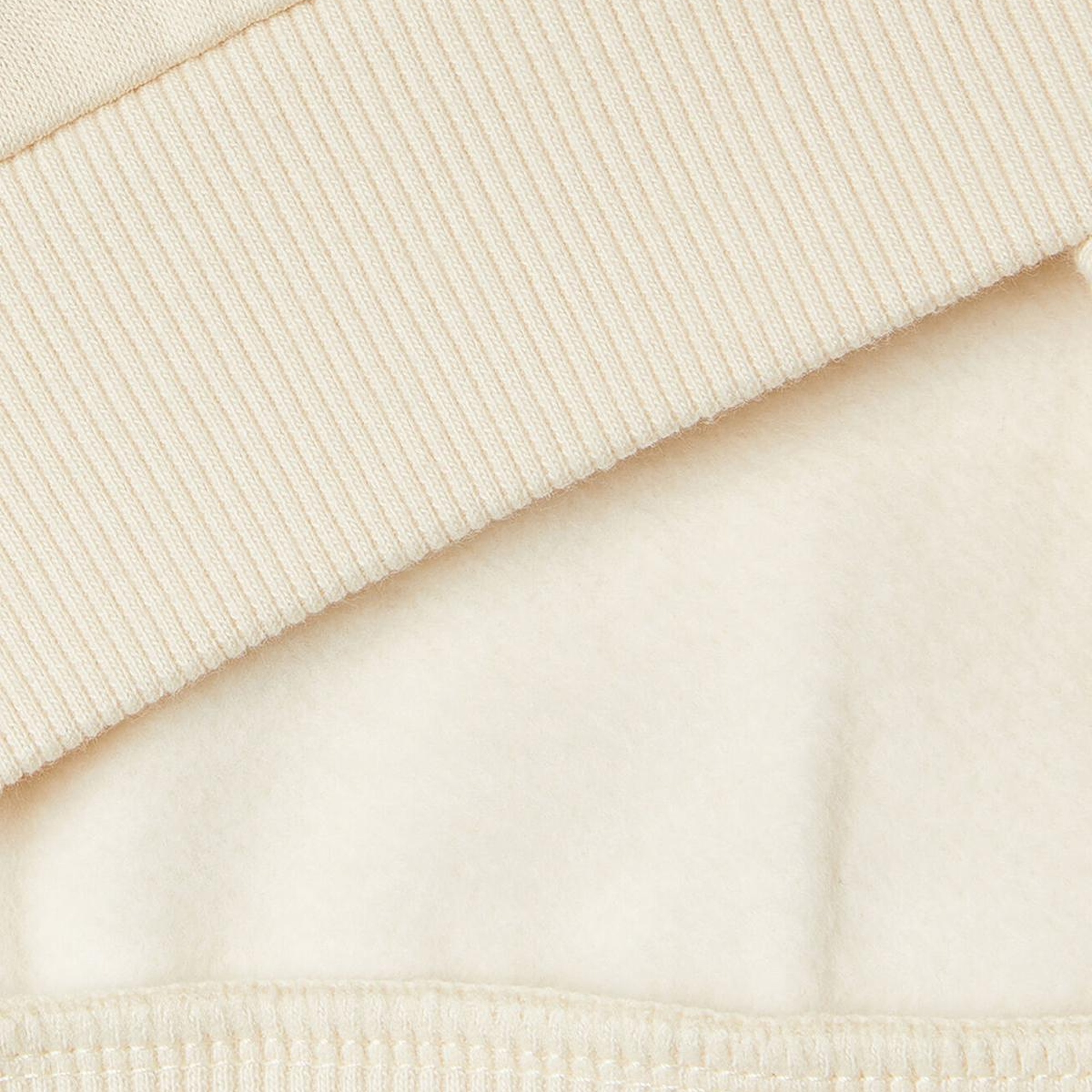 Kız Çocuk Ekru Önü Kalpli Payetli Düşük Omuz Bisiklet Yaka Sweatshirt