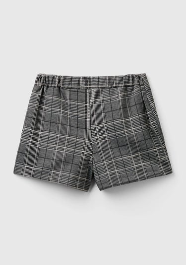  Kız Çocuk Füme Arkası Elastik Belli Yalancı Cep Detaylı Şort Etek