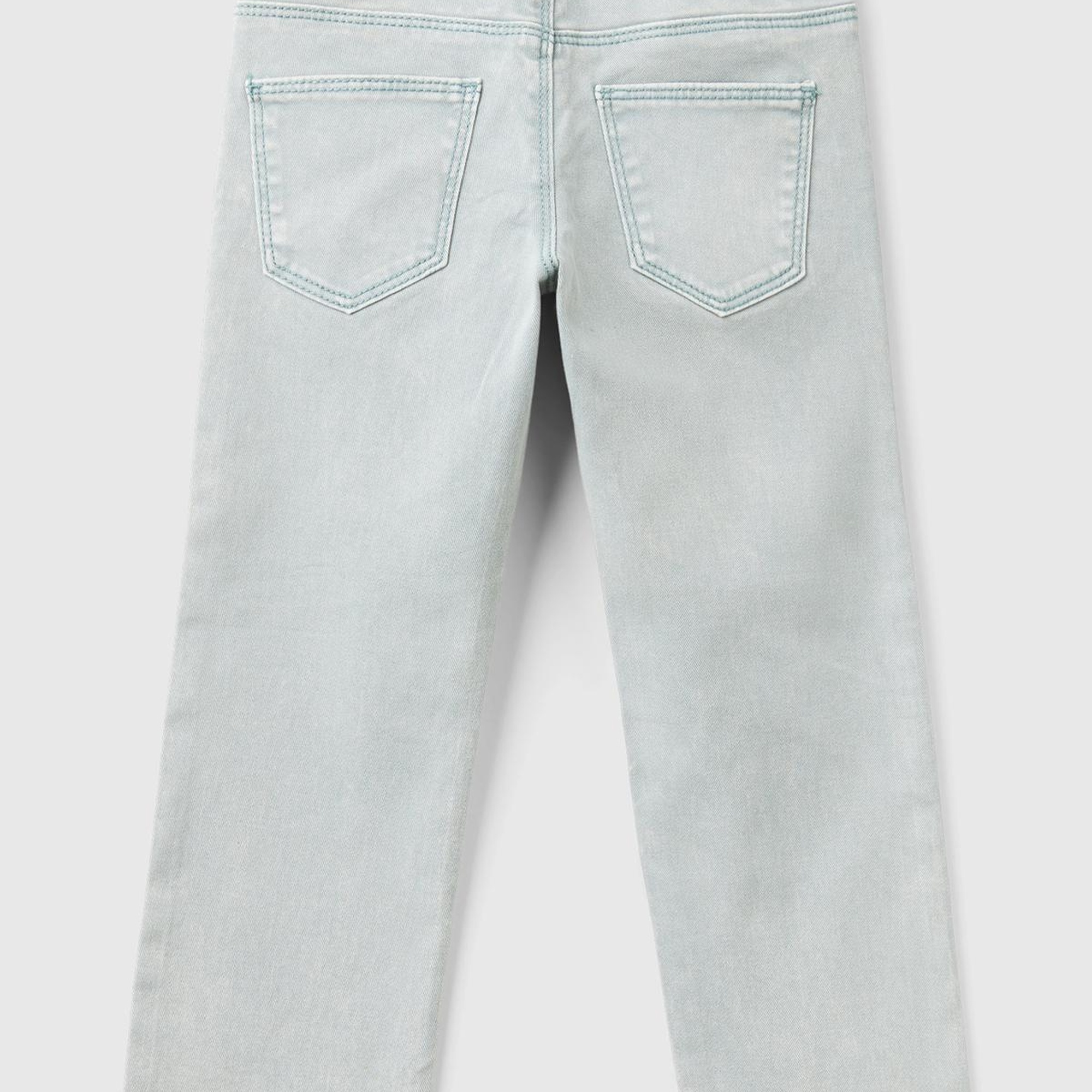 Kız Çocuk Denim Çıtçıt Düğme Kapamalı 5 Cepli Skinny Fit Denim Pantolon