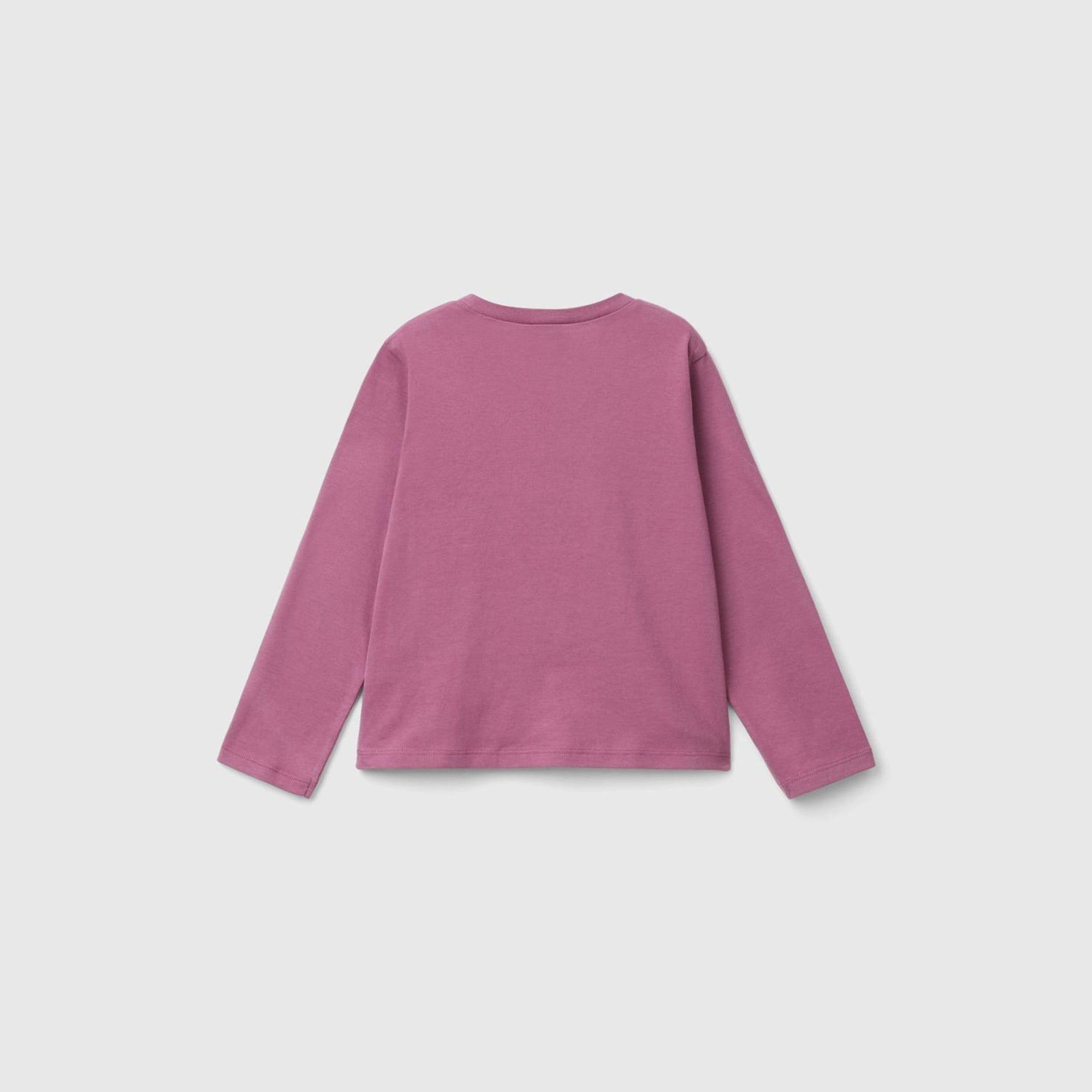 Kız Çocuk Gül Kurusu Kol Ucu Logo Etiketli Peanuts Baskılı Uzun Kollu T-Shirt