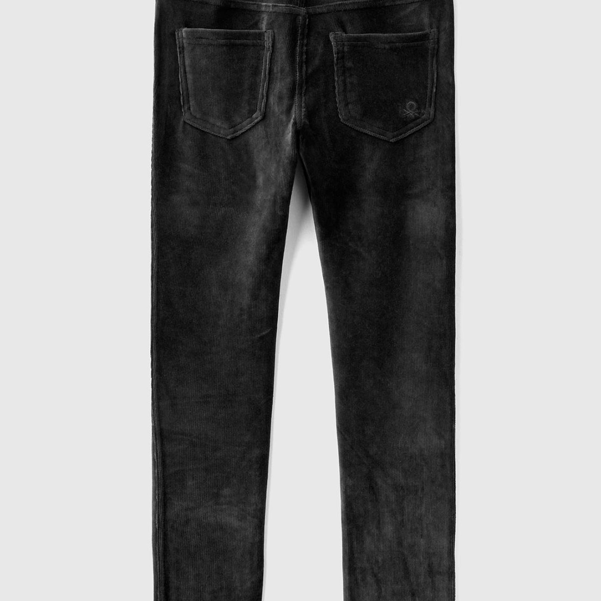 Kız Çocuk Siyah Kadife Jegging