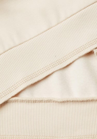  Erkek Çocuk Ekru Önü ve Sol Kolu Baskılı Bisiklet Yaka Sweatshirt