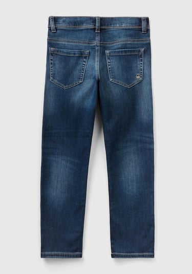  Erkek Çocuk Koyu Denim Denim Pantolon